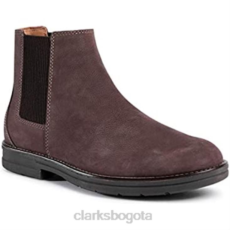 Clarks 0DX8L24 Clarks Banning Limit de nubuck marrón oscuro unisexo nubuck marrón oscuro