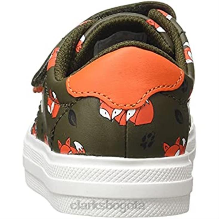 Clarks 0DX8L2407 Zapatilla unisex nova early k para niños clarks combinación caqui niños combinación caqui