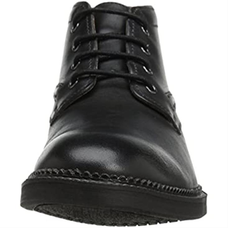 Clarks 0DX8L2416 Botas chukka medias bushwick de hombre clarks de cuero negro hombres cuero negro