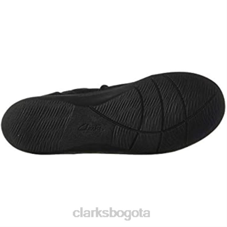 Clarks 0DX8L2419 Bota de moda clarks sillian tana de nobuk sintético negro para mujer mujer nubuck sintético negro