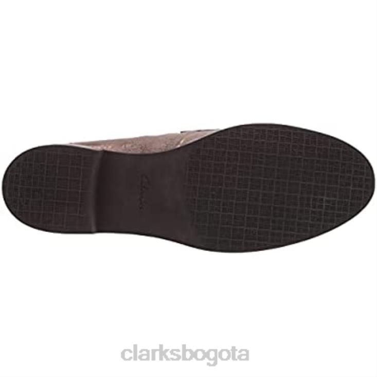 Clarks 0DX8L2423 mocasines clarks trish rose para mujer cobre metalizado mujer cobre metálico