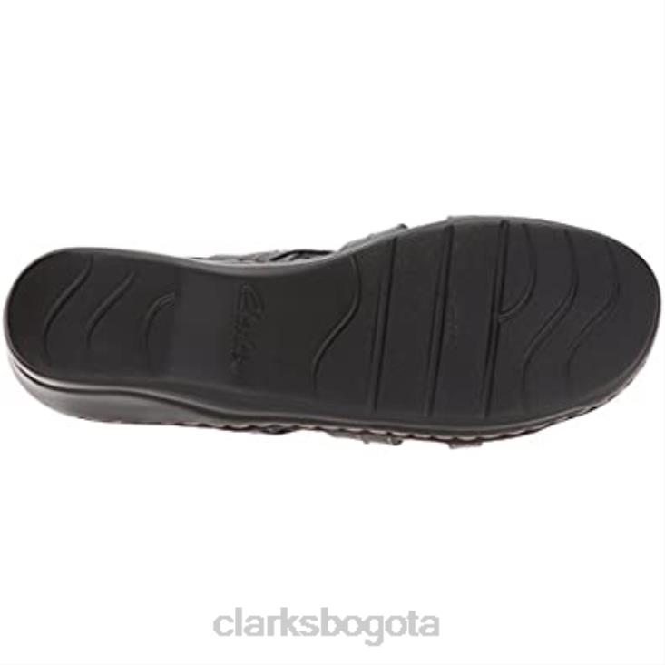 Clarks 0DX8L2425 Sandalia Clarks Lexi Myrtle de cuero azul gris para mujer mujer cuero gris azul