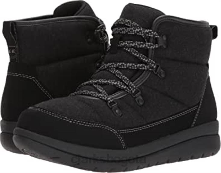 Clarks 0DX8L2427 Botas de moda Clarks Cabrini Cove para mujer en color negro mujer negro