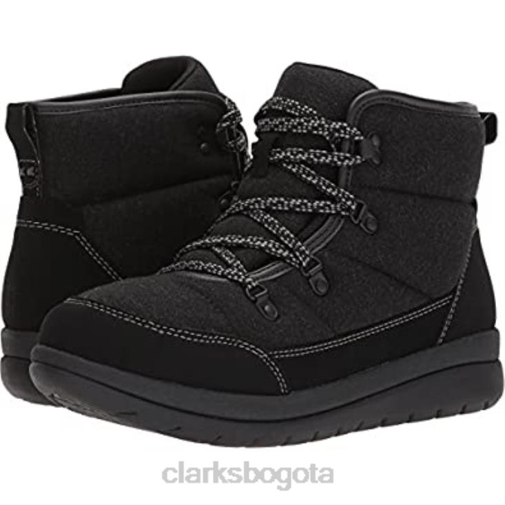 Clarks 0DX8L2427 Botas de moda Clarks Cabrini Cove para mujer en color negro mujer negro
