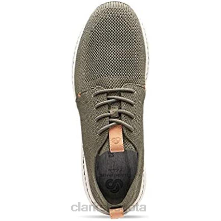 Clarks 0DX8L2433 Zapatilla clarks step urban mix de hombre verde caqui hombres verde caqui
