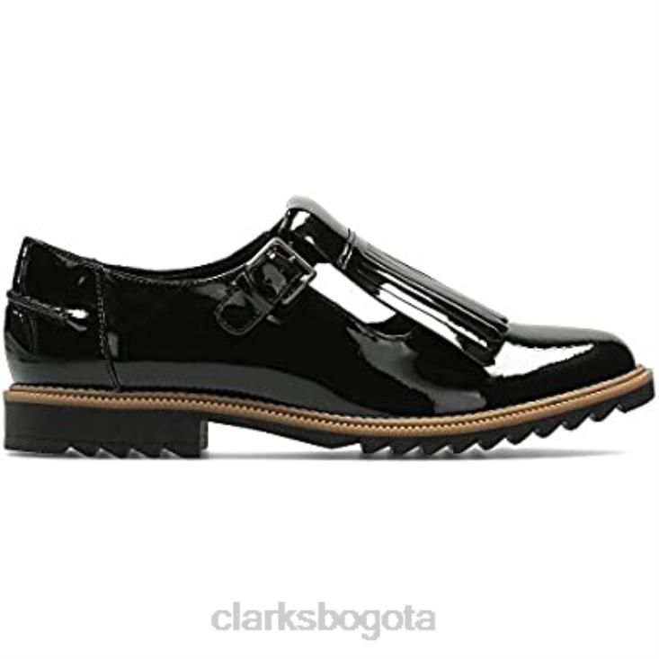 Clarks 0DX8L2436 mocasines clarks griff mia pen ny negros para mujer mujer palmadita negra