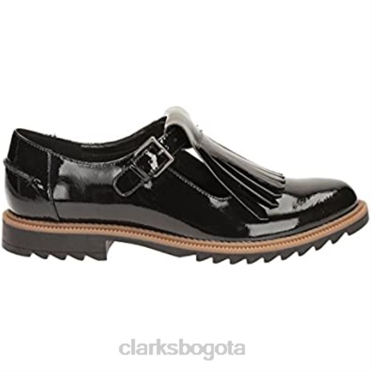 Clarks 0DX8L2436 mocasines clarks griff mia pen ny negros para mujer mujer palmadita negra