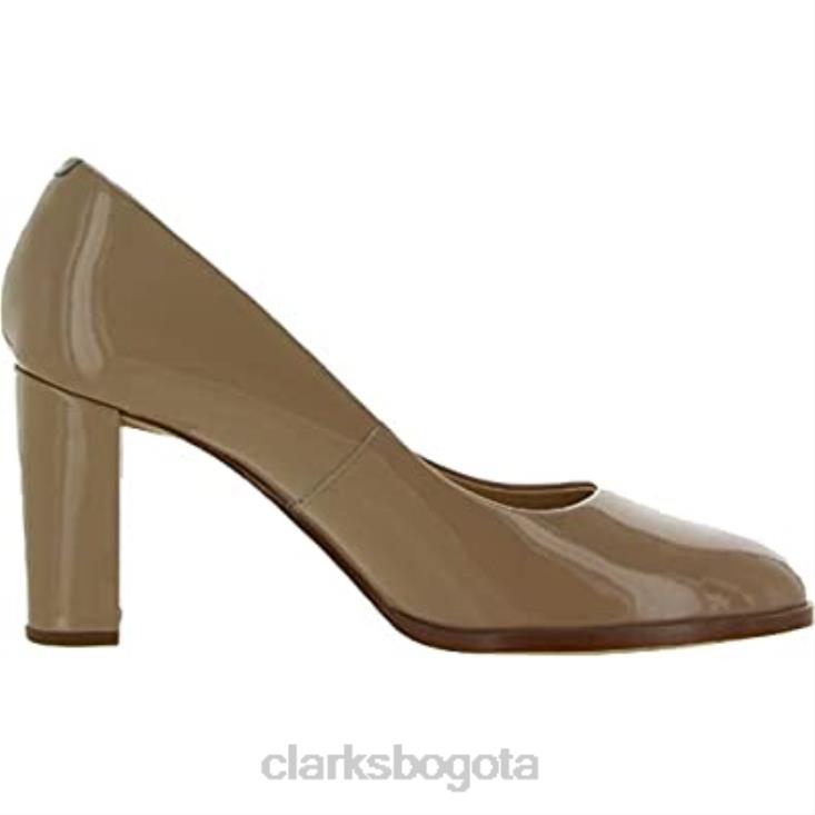 Clarks 0DX8L244 praliné charol kaylcara 2 clarks de cuero negro unisexo patente de praliné