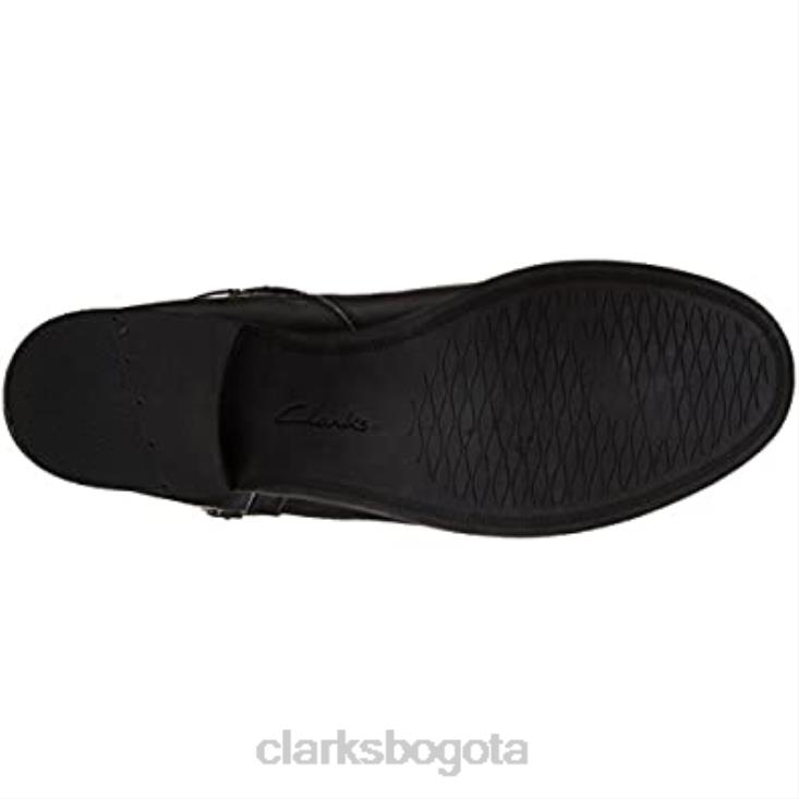 Clarks 0DX8L2447 bota de montar pita topeka mujer clarks cuero negro mujer cuero negro