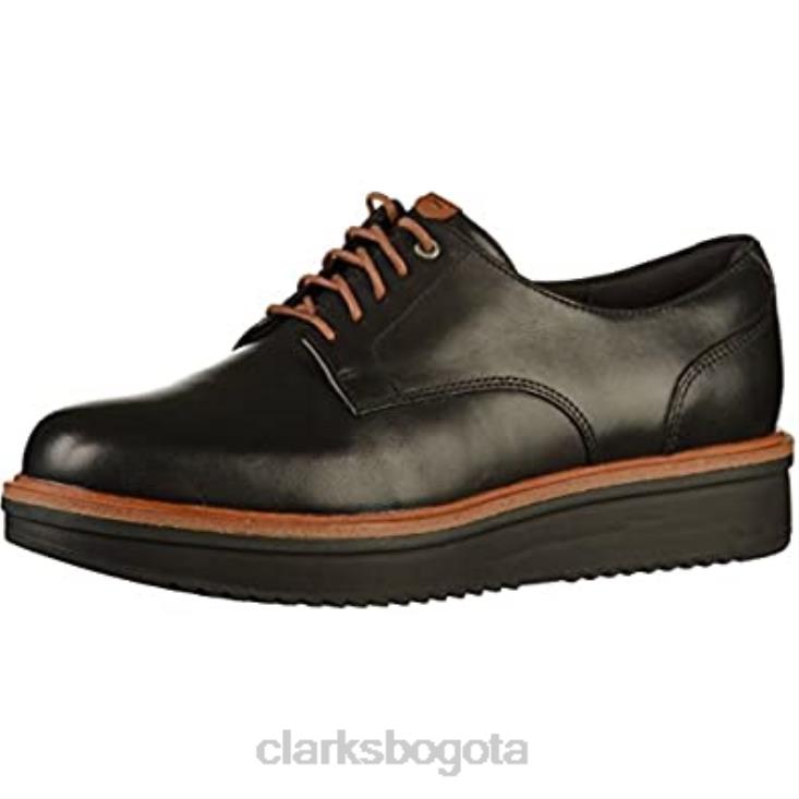 Clarks 0DX8L2449 clarks teadale rhea oxford negros para mujer mujer cuero negro