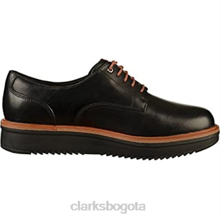 Clarks 0DX8L2449 clarks teadale rhea oxford negros para mujer mujer cuero negro