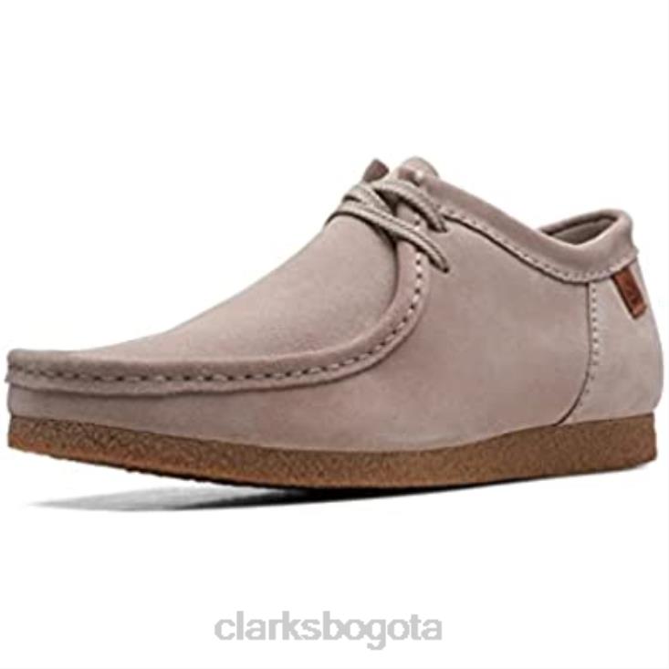 Clarks 0DX8L2454 mocasín shacre ii run para hombre clarks de gamuza color piedra hombres gamuza piedra