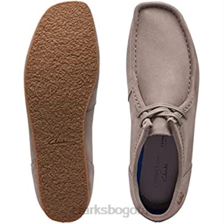 Clarks 0DX8L2454 mocasín shacre ii run para hombre clarks de gamuza color piedra hombres gamuza piedra
