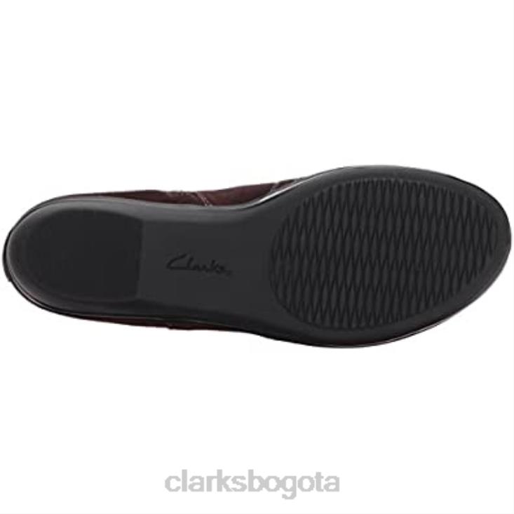 Clarks 0DX8L2456 Botín clarks everlay leigh de ante marrón oscuro para mujer mujer gamuza marrón oscuro