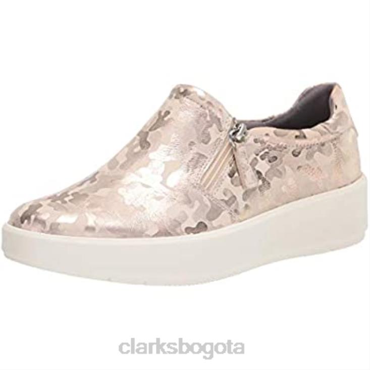 Clarks 0DX8L2463 zapatillas layton step para mujer clarks ivory ante interest mujer interés de gamuza marfil