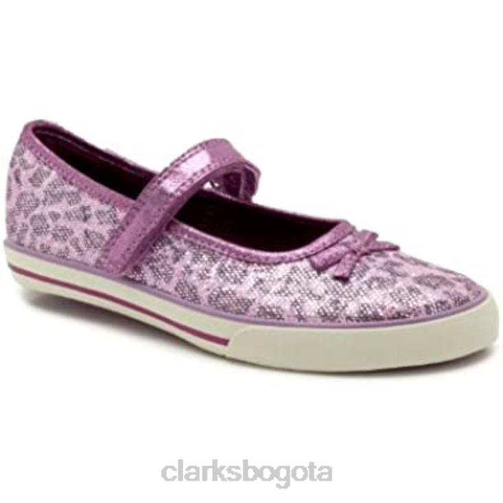 Clarks 0DX8L2464 clarks glamit junior morados unisexo púrpura