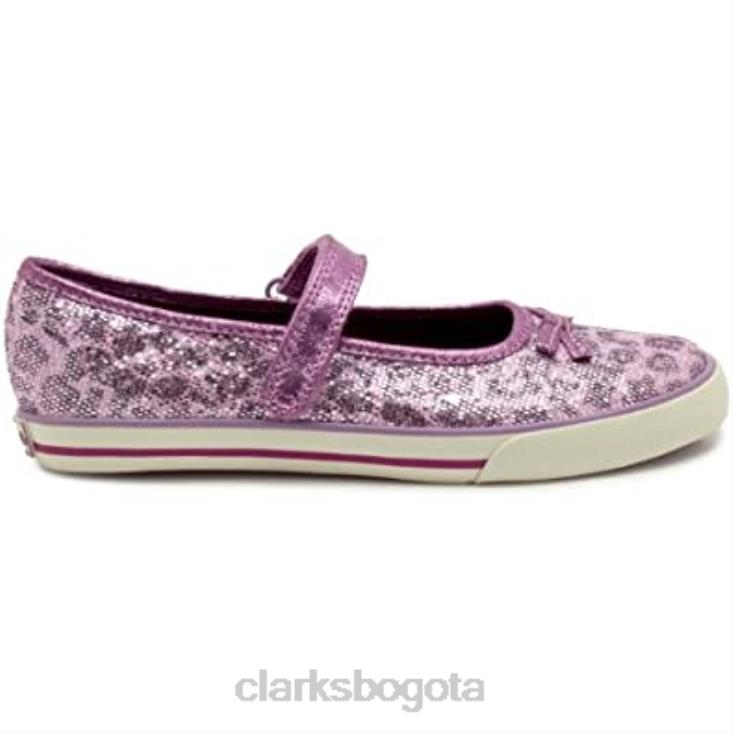 Clarks 0DX8L2464 clarks glamit junior morados unisexo púrpura