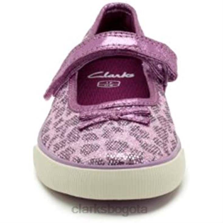 Clarks 0DX8L2464 clarks glamit junior morados unisexo púrpura