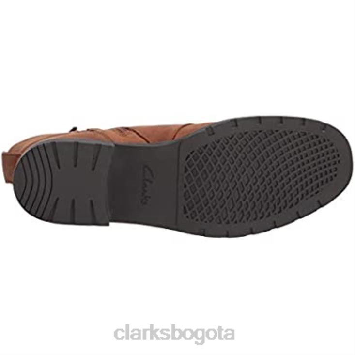 Clarks 0DX8L2466 Botín Clarks Orinoco Spice para mujer marrón tabaco mujer rapé marrón