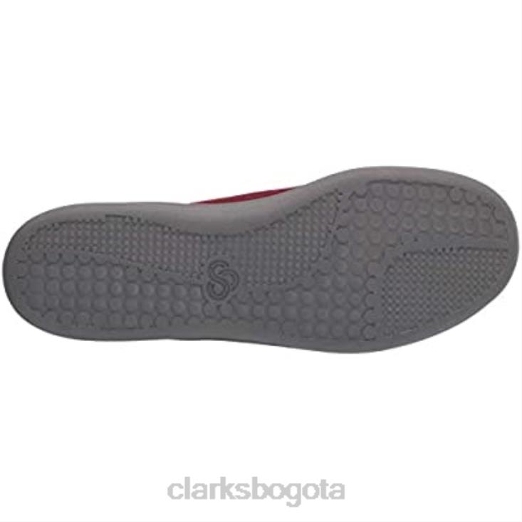 Clarks 0DX8L2475 Botín clarks mujer sillian 20 dark nobuk sintético granate mujer nubuck sintético granate