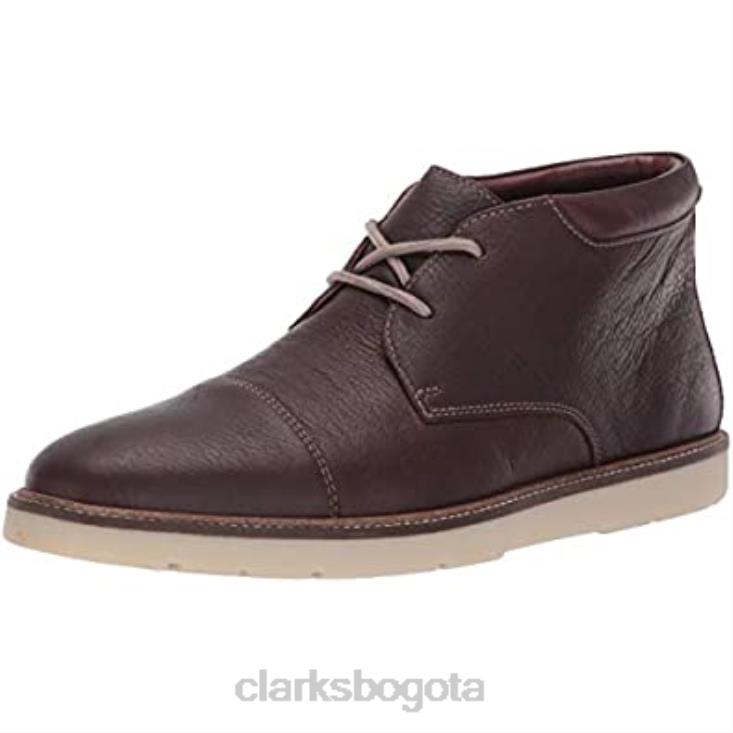 Clarks 0DX8L2479 botas clásicas grandtop para hombre clarks cuero caído marrón oscuro hombres cuero caído marrón oscuro
