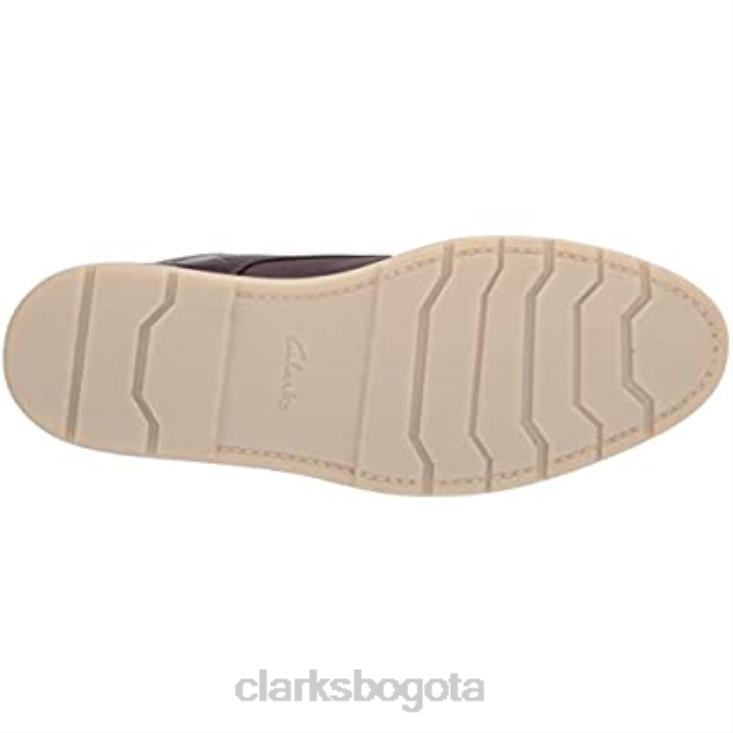 Clarks 0DX8L2479 botas clásicas grandtop para hombre clarks cuero caído marrón oscuro hombres cuero caído marrón oscuro