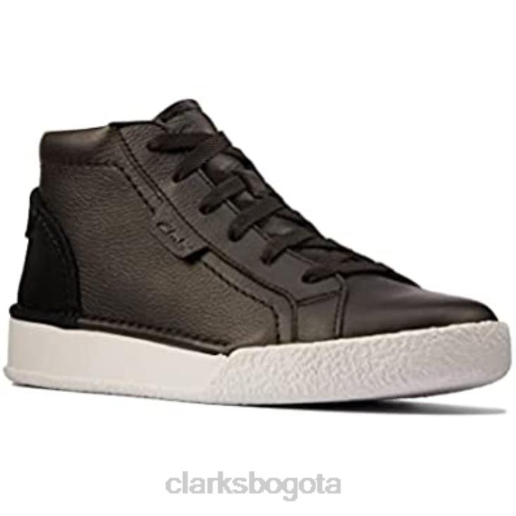 Clarks 0DX8L248 clarks craft cup hola de cuero negro unisexo cuero negro