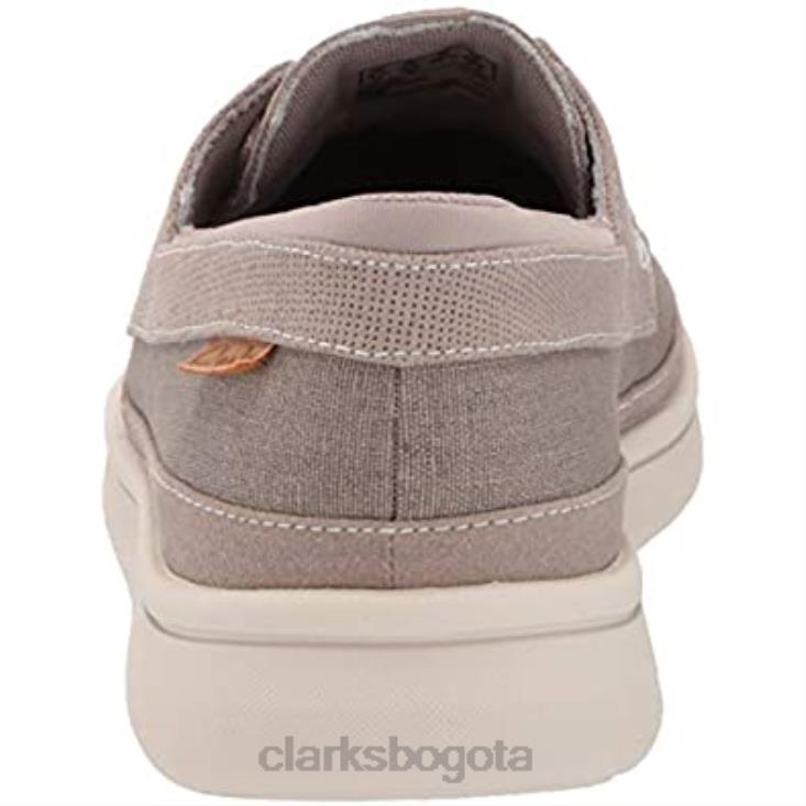 Clarks 0DX8L2482 Mocasines clarks cantal step para hombre lona piedra hombres lienzo de piedra
