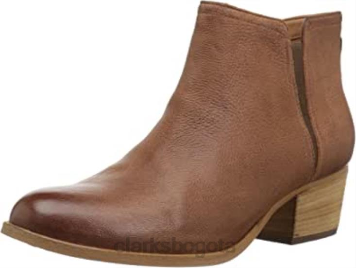 Clarks 0DX8L2488 Botín clarks maypearl ramie color canela oscuro para mujer mujer bronceado oscuro
