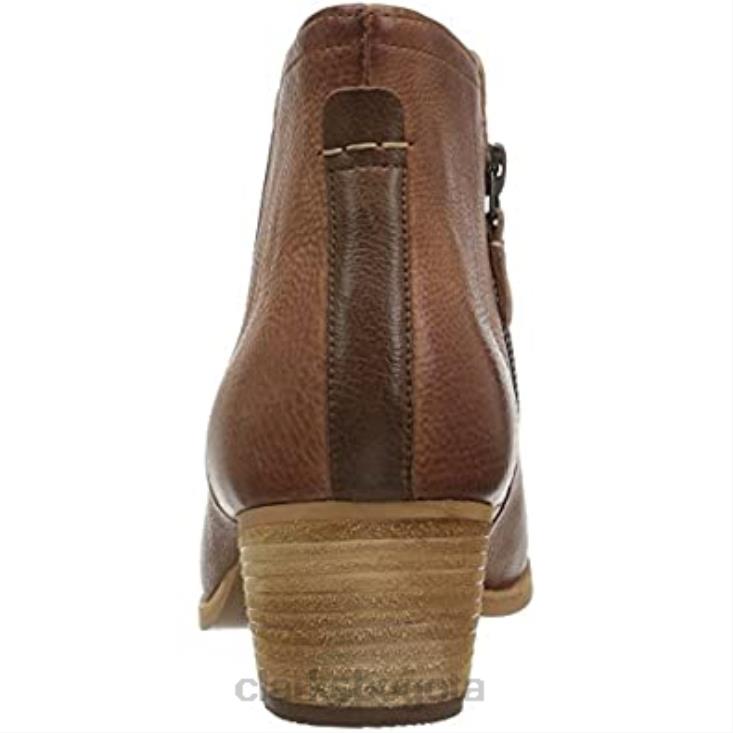 Clarks 0DX8L2488 Botín clarks maypearl ramie color canela oscuro para mujer mujer bronceado oscuro