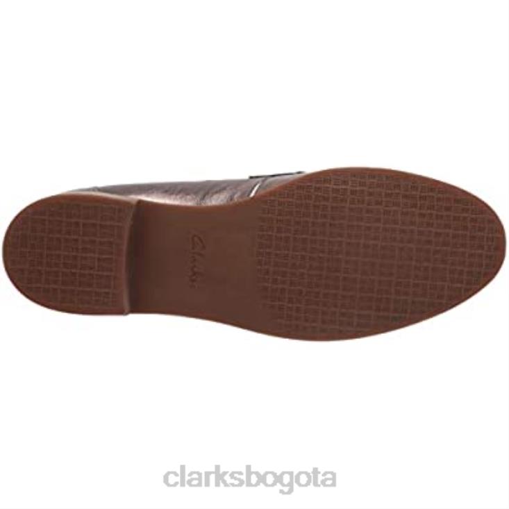 Clarks 0DX8L2492 mocasín clarks trish rose sintético metalizado para mujer mujer