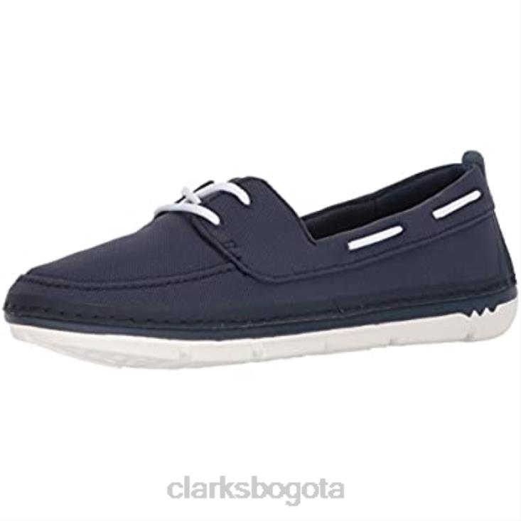 Clarks 0DX8L2493 náutico mujer step maro sand clarks azul marino textil mujer textil azul marino