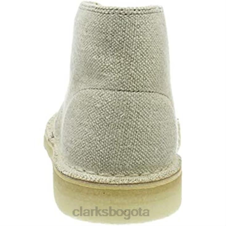 Clarks 0DX8L2495 botas safari mujer clarks beige lona natural mujer lona natural beige