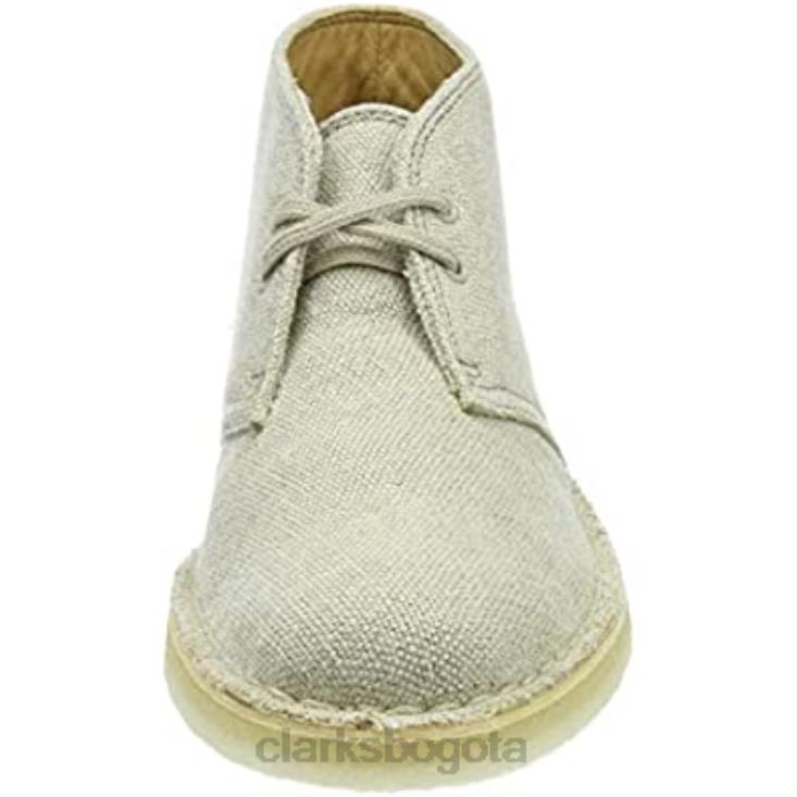 Clarks 0DX8L2495 botas safari mujer clarks beige lona natural mujer lona natural beige