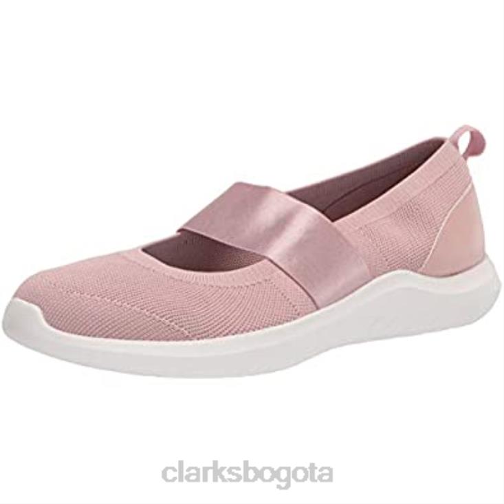 Clarks 0DX8L2500 Zapatilla Nova Sol de punto rosa polvoriento para mujer Clarks mujer