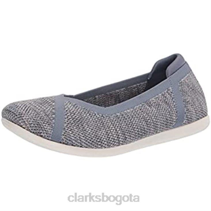 Clarks 0DX8L2503 bailarina carly wish mujer clarks azul gris mujer gris azulado