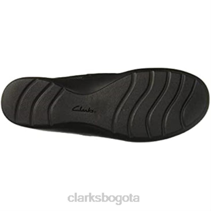 Clarks 0DX8L2505 Botín clarks cora chai de piel negro para mujer mujer cuero negro
