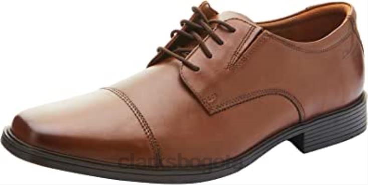 Clarks 0DX8L2507 Derbys con gorra tilden de hombre marrón Clarks hombres