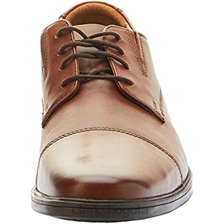 Clarks 0DX8L2507 Derbys con gorra tilden de hombre marrón Clarks hombres