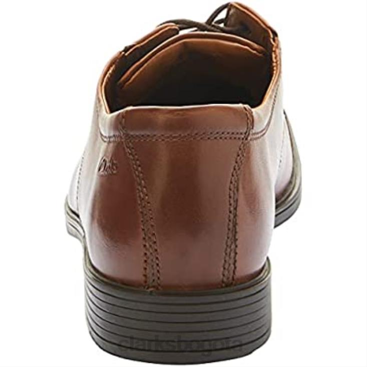 Clarks 0DX8L2507 Derbys con gorra tilden de hombre marrón Clarks hombres