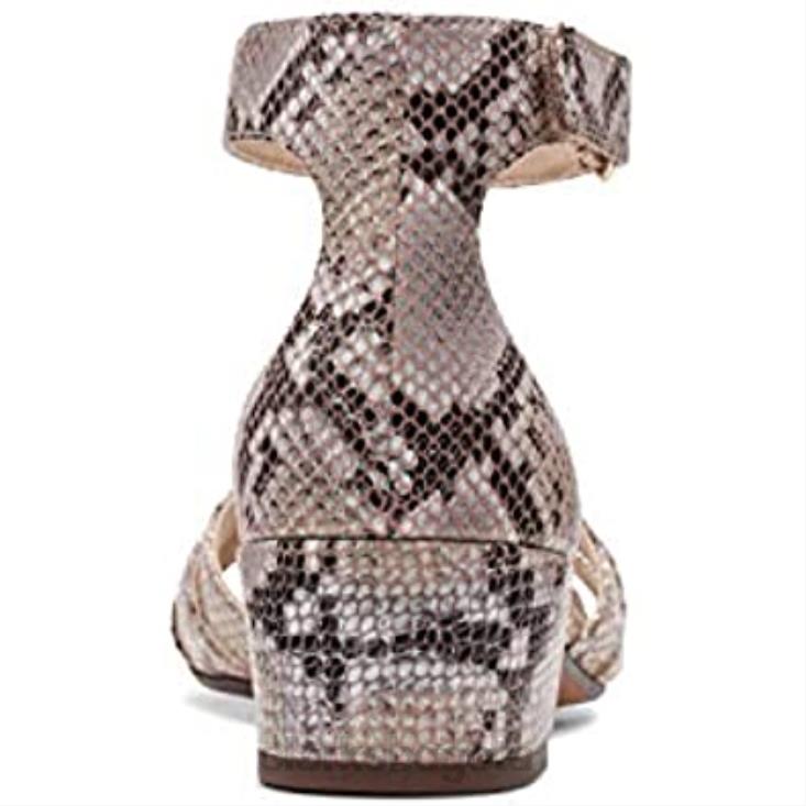 Clarks 0DX8L2518 sandalia tacon caroleigh rori mujer serpiente natural sintetica clarks mujer serpiente natural sintética