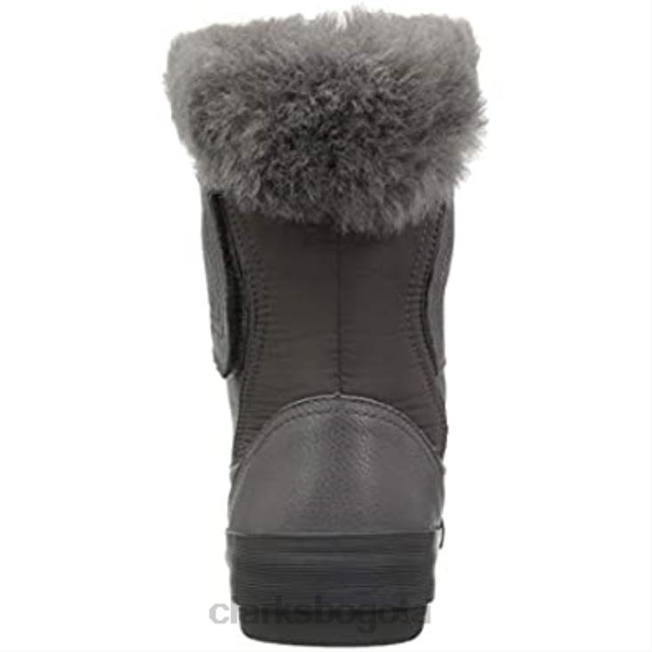 Clarks 0DX8L2519 bota de nieve gilby merilyn para mujer cuero gris clarks mujer cuero gris