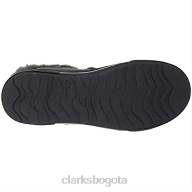 Clarks 0DX8L2519 bota de nieve gilby merilyn para mujer cuero gris clarks mujer cuero gris