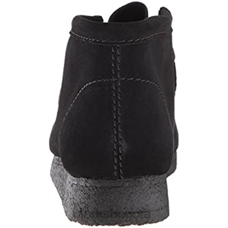 Clarks 0DX8L2520 Botas chukka wallabee de clarks de ante negro para hombre hombres ante negro