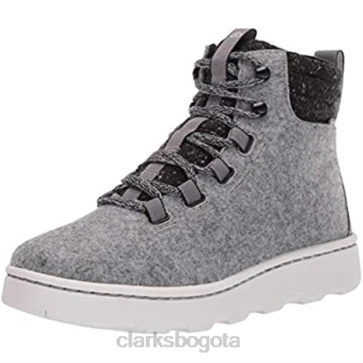 Clarks 0DX8L2522 Botines clarks step explorarhi de fieltro gris para mujer mujer fieltro gris