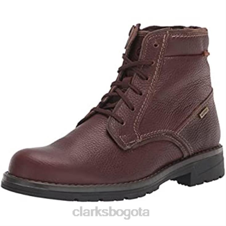 Clarks 0DX8L2524 botín alto impermeable morris de hombre caído marrón clarks hombres