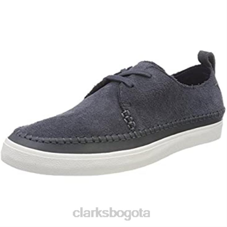 Clarks 0DX8L2526 clarks kessell craft derbys de ante azul para hombre hombres gamuza azul