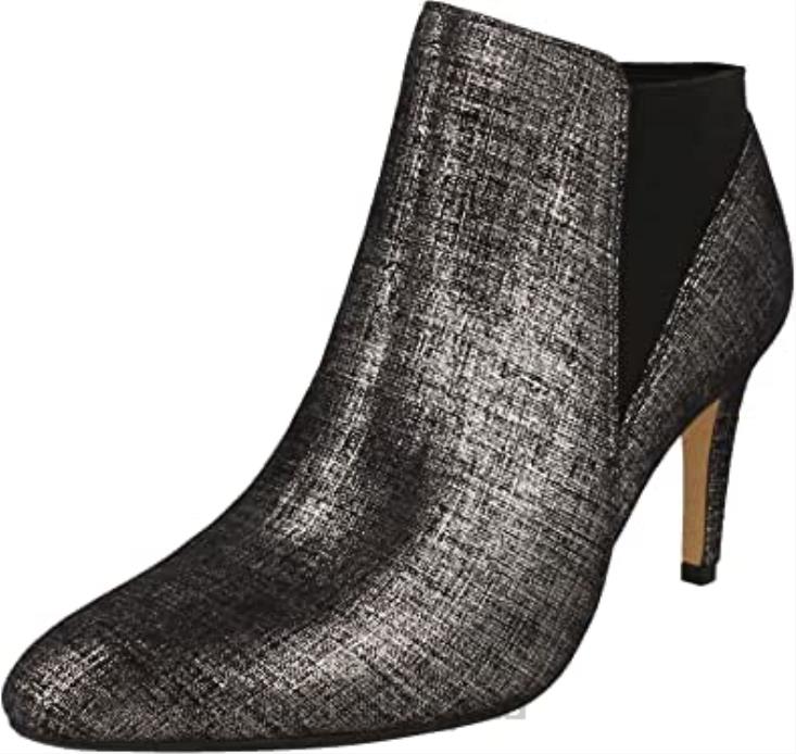 Clarks 0DX8L2529 Botines clarks laina violeta negro metalizado plata mujer mujer negro metalizado plata
