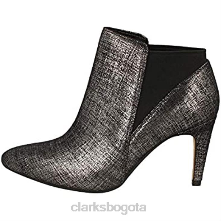 Clarks 0DX8L2529 Botines clarks laina violeta negro metalizado plata mujer mujer negro metalizado plata