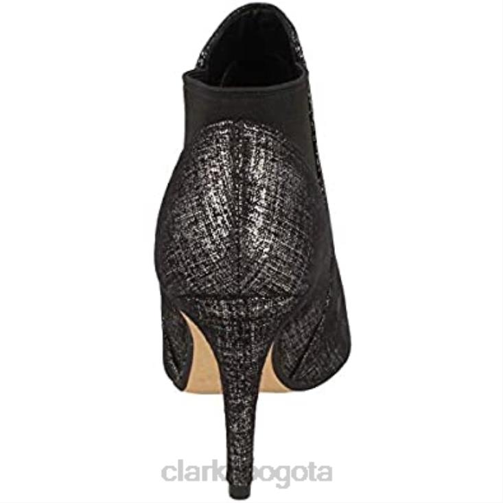 Clarks 0DX8L2529 Botines clarks laina violeta negro metalizado plata mujer mujer negro metalizado plata